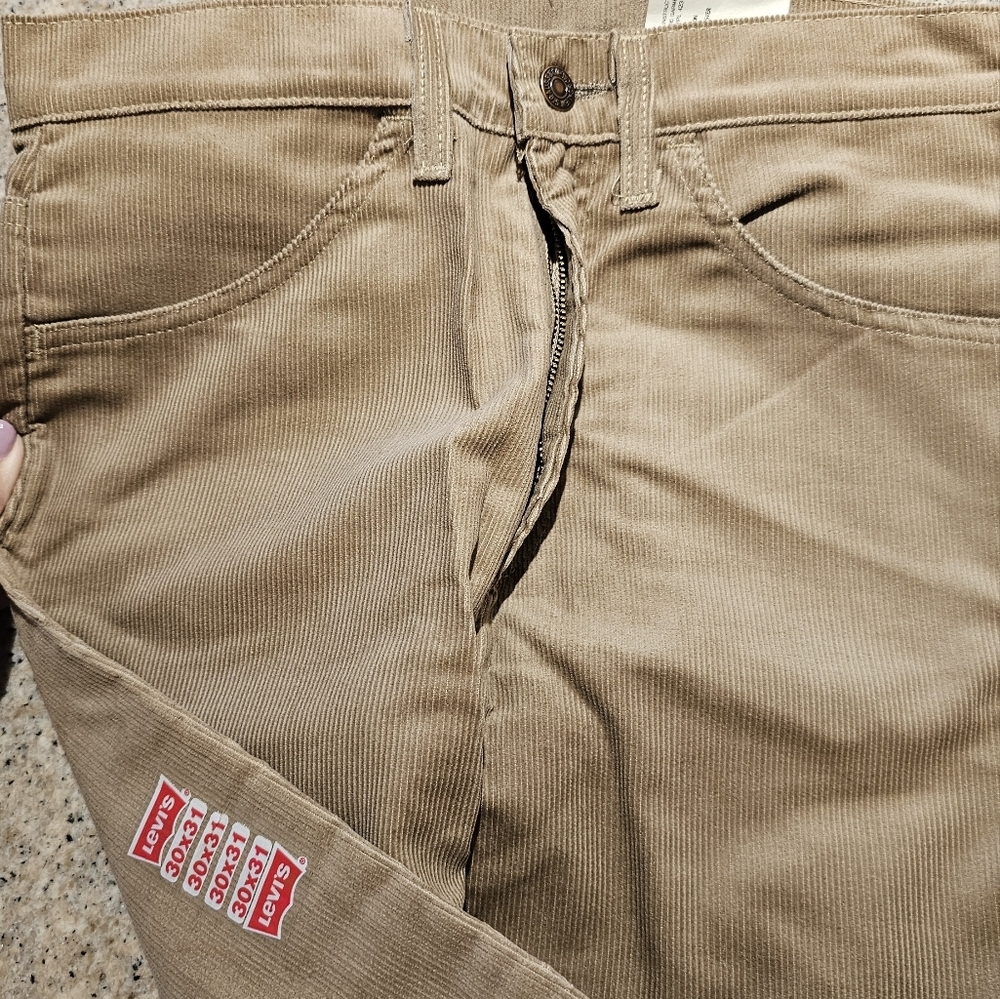 Vintage LEVIS 519 Corduroy Tan Straight Leg Pants 30X31 NWT - Picture 8 of 12